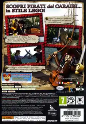 Lego Pirates of The Caribbean (USA) box cover back